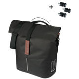 Basil sac city shopper simple | viser les goujons | noir | 14-16l
