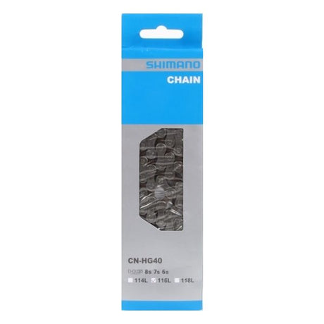 Collier Shimano HG40 6 7 8V 116 Schakels - Gray