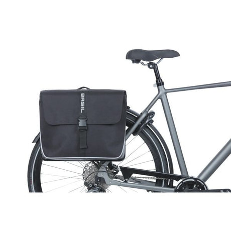 Sacoche de vélo double Basil forte mik 35 litres 15 x 38 x 30 cm - noir