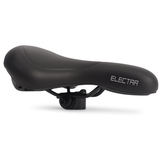 Selle de vélo de bord E -bike Electra avec poignée et espace de stockage pour le tag à pommes - noir