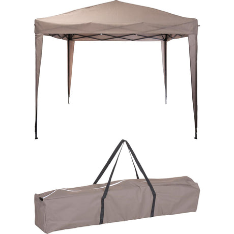 Tente de fête Abi pliable 300xh250cm taupe
