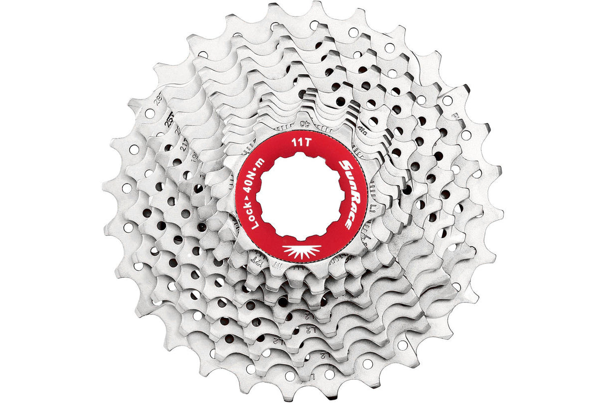 Sunrace Cassette 10V 11-28 CSRX0 Metallisk sølv