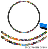 Ensemble d'autocollants pour jantes Rie:sel design 25 mm