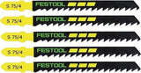 Festool accessoires lame de scie sauteuse s 75 4 5 | 5 pièces | 486546