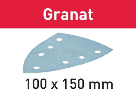 Festool accessoires granat stf delta 7 p120 gr 100 feuilles abrasives - 497138