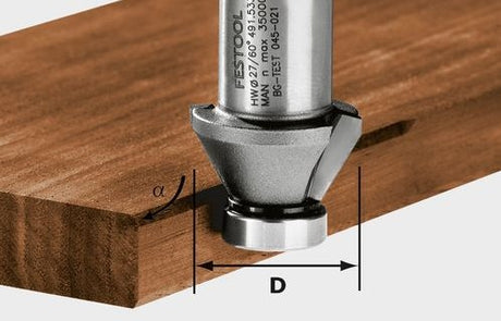 Accessoires Festool hw 45°-ofk 500 fraise à biseau hw | 490090