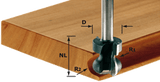 Accessoires Festool hw s8 d22 16 r2.5+6 coupe-doigts | 491140