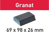 Festool accessoires bloc de ponçage granat | 69x98x26 | 120 co gr6 - 201084