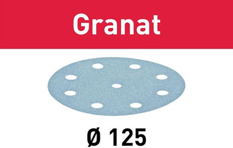 Festool accessoires disque abrasif granat | stf d125 8 | p320 | gr 10 - 497150
