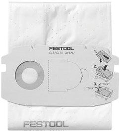 Festool accessoires sac filtrant autonettoyant sc fis-ctl midi (5x) | 498411