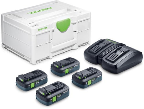 Festool sys 18v 4x 4.0ah tbx4 tcl6duo energie-set - 578823