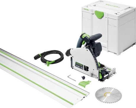 Scie circulaire plongeante Festool ts 60 kebq-plus-fs + rail de guidage | 1500w | dans le systainer 577417