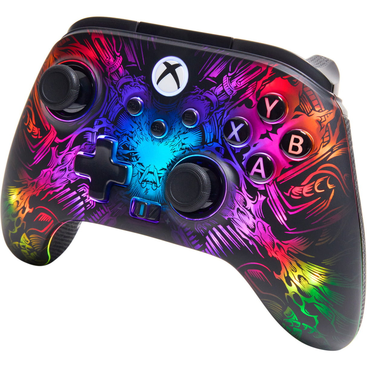 Manette sans fil Powera Fusion Pro pour Xbox Series X|S avec Lumectra (noir, RVB, Xbox Series X|S, Xbox One, PC)