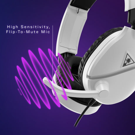 Turtle beach ear force recon 70x blanc (2024) casque de jeu supra-auriculaire (blanc, xbox series x|s, xbox one, ps4, ps5, switch, pc, mobile)