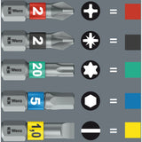 Wera kraftform kompakt stubby 1, jeu d'embouts 19 pièces (noir vert)