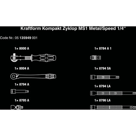 Waa kraftform compact zyklop MS1 Metal Speed ​​Ratel, 1