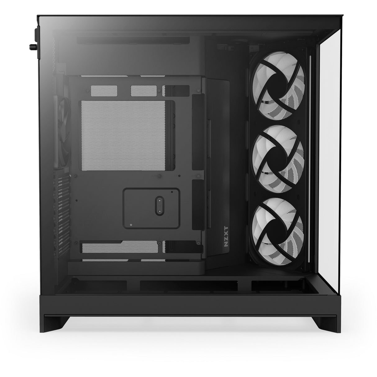 Boîtier tour midi Nzxt h9 flow rgb (noir (mat) | 2x usb-a | 1x usb-c | rgb | verre trempé)