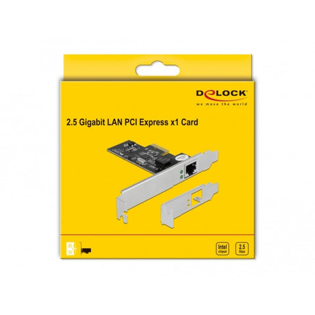 Delock Carte PCI Express x1 vers 1x adaptateur réseau RJ45 2,5 Gigabit LAN i225
