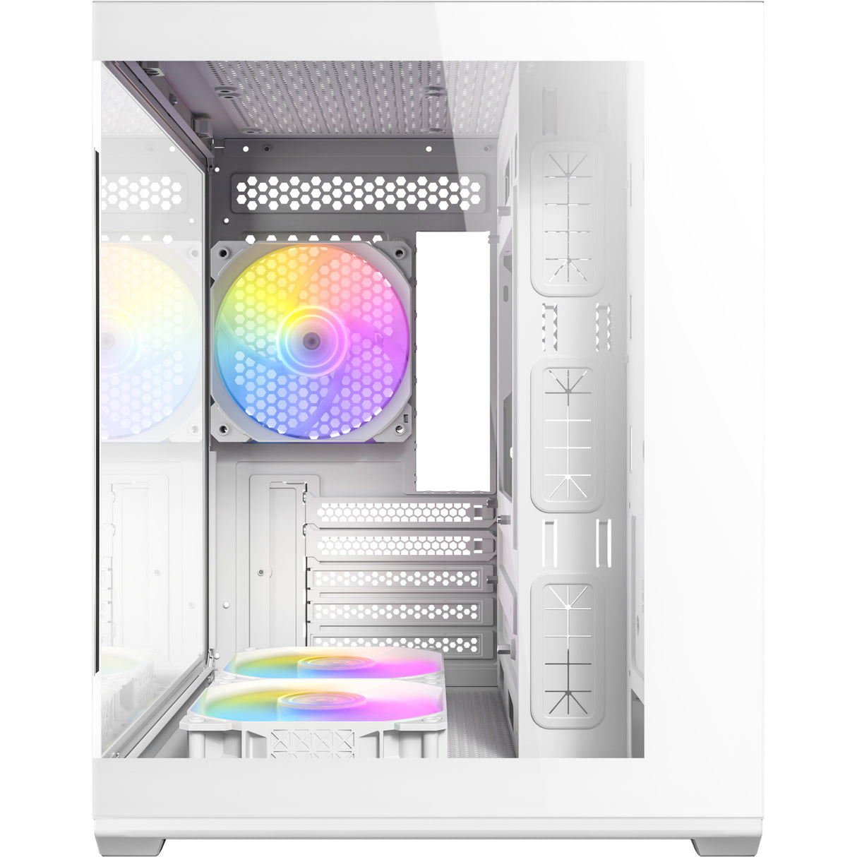 Boîtier mini tour Antec cx60m argb (blanc | 3x usb-a | rgb | verre trempé)