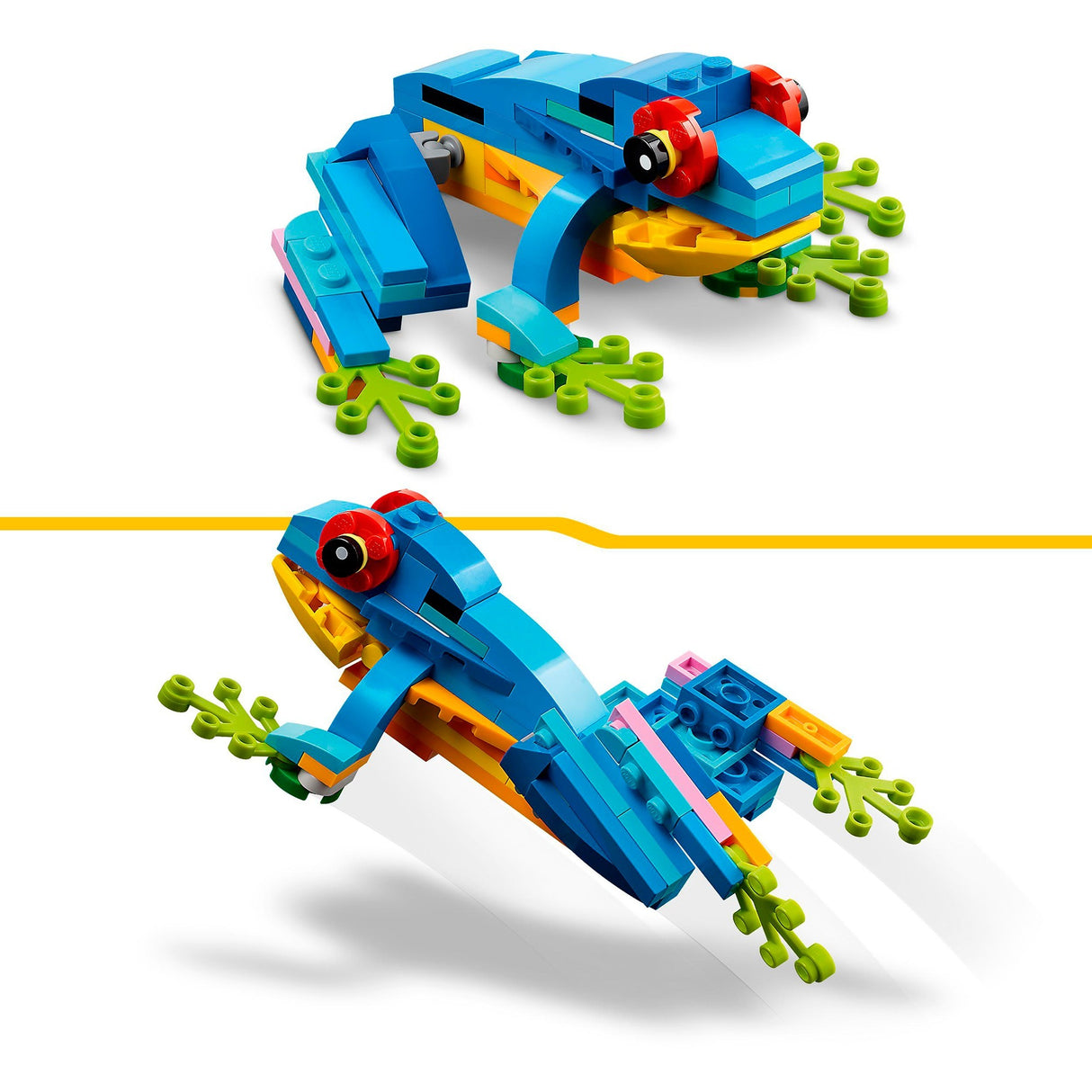 Lego Creator 3en1 perroquet exotique - grenouille - ensemble de jouets animaux poisson pour enfants - 31136