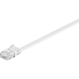 Goobay câble réseau rj-45 u utp avec cat.5e (blanc, 20 mètres, câble plat)
