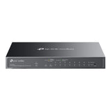 Tp-link omada es210gmp commutateur géré facile à 10 ports gigabit (noir, 8x poe+, 1x gigabit sfp)