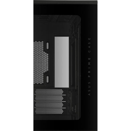 Asus prime ap202 midi tower behuizing (zwart | 2x usb-a | 1x usb-c | rgb | tempered glass)