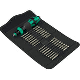 Wera kraftform kompakt 60 ra -r 1, jeu d'embouts 17 pièces (noir vert)