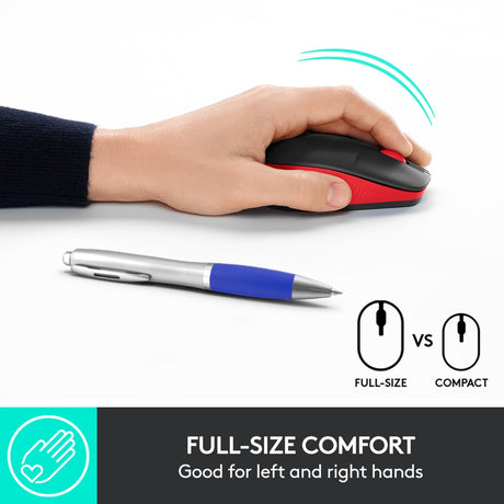 Logitech M190 Souris sans fil pleine grandeur