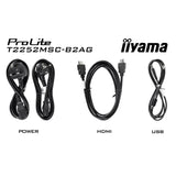 Moniteur à écran tactile Iiyama prolite t2252msc-b2ag 21,5 (noir, HDMI, port d'affichage, 2x USB-A, USB-B)
