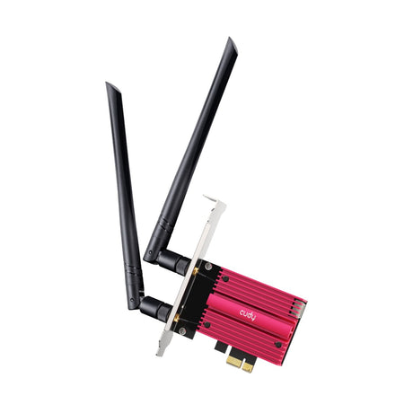 Adaptateur WLAN Cudy AX5400 Wi-Fi 6e Bluetooth 5.3 PCI-E (rouge)