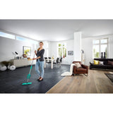 Leifheit picobello essuie-sol s micro duo avec manche - largeur d'essuyage 27 cm - turquoise - gris