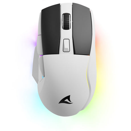 Souris de jeu Sharkoon Skiller sgm50w (blanc, 400 - 6400 dpi, LED RVB)