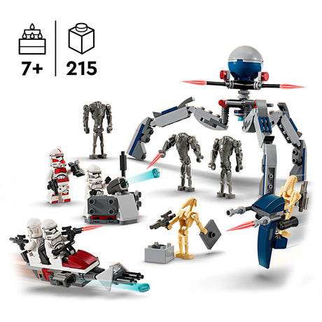 Pack de combat Lego Star Wars Clone Trooper™ Battle Droid™ - 75372