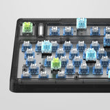 Clavier mécanique sans fil côté obscur Iqunix og80 (noir, disposition américaine (qwerty), rouge gateron, 80 % (tkl), LED RVB, échangeable à chaud, pbt, 2,4 GHz | Bluetooth 5.1 | USB-C)