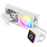 Xyz pc gear aquapulse aio 240 refroidissement par eau (blanc, argb, pwm)