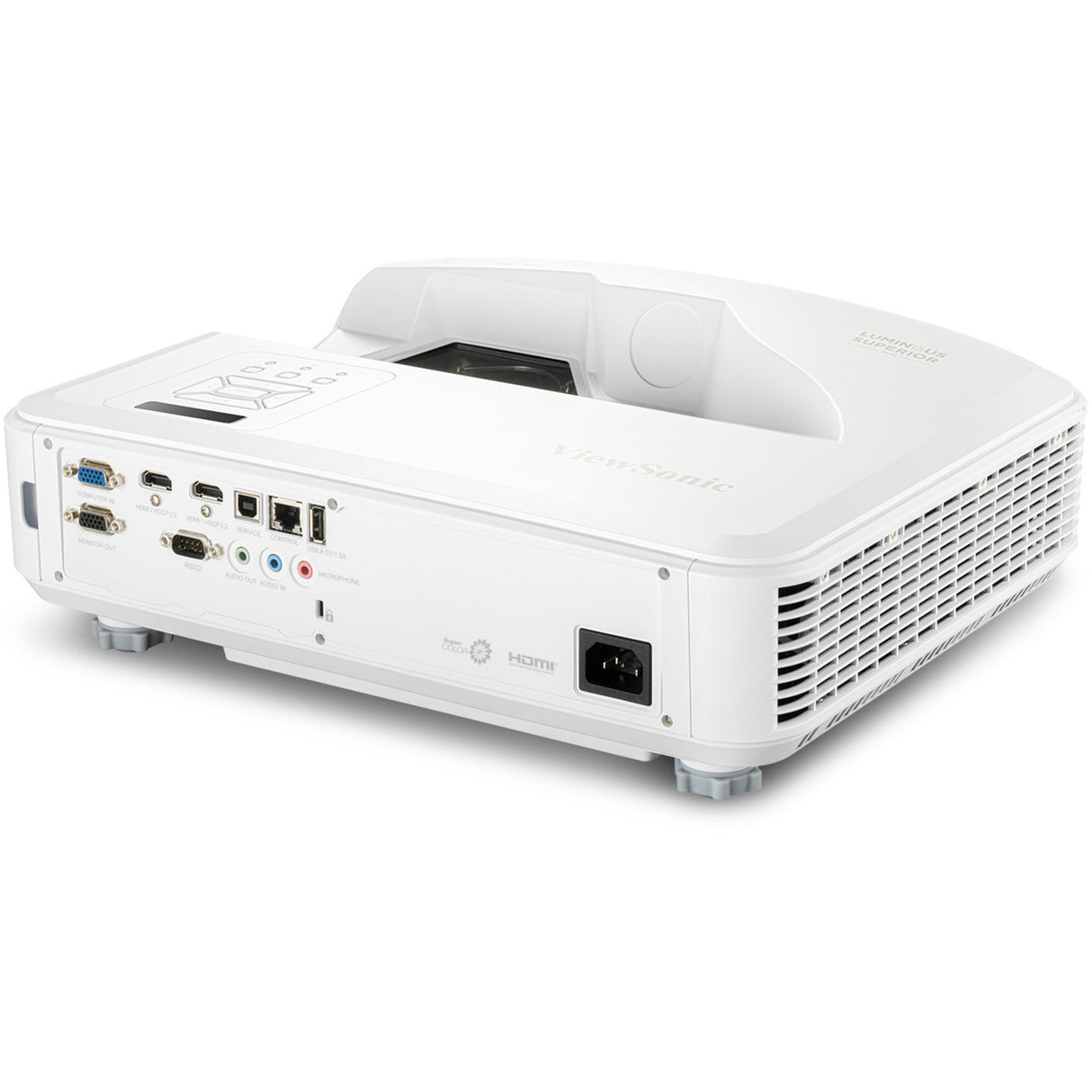 Viewsonic ls832wu wuxga projecteur laser à focale ultra courte (blanc, 5000 ansi lumens)