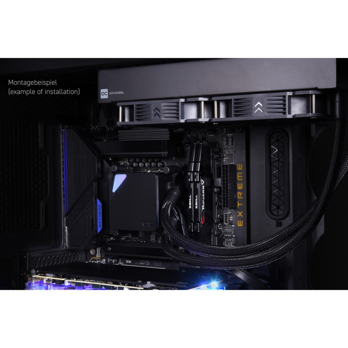 Alphacool core ocean t38 360 waterkoeling (zwart)