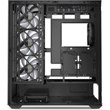 Boîtier tour midi Sharkoon ak6 rgb (noir | 2x usb-a | 1x usb-c | rgb | verre trempé)