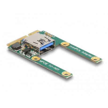 Delock mini pcie i o 1 x contrôleur USB 2.0 type-a femelle pleine taille demi-taille