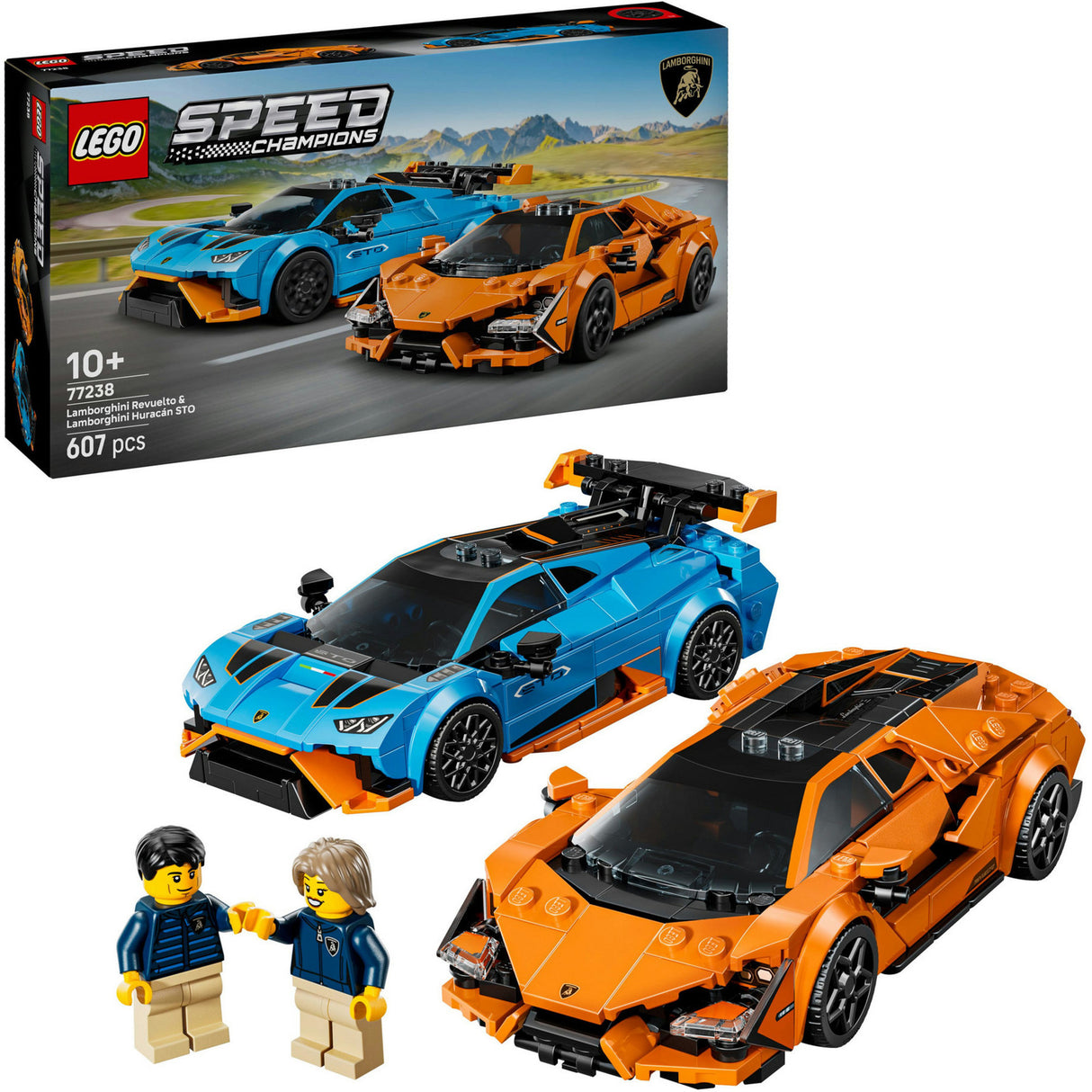 Lego Speed Champions 77238 Lamborghini Revuelto et Huracan Sto