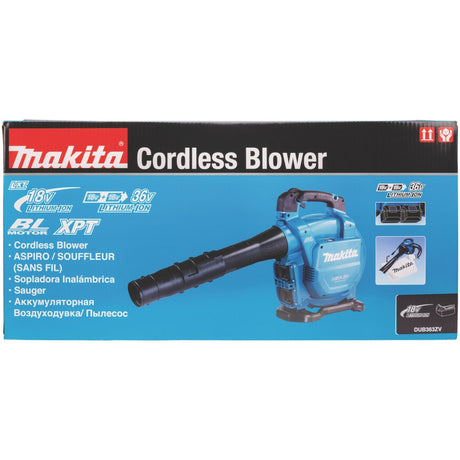 Souffleur de feuilles Makita dub363zv 2x18v | sans piles ni chargeur dans la boîte - dub363zv