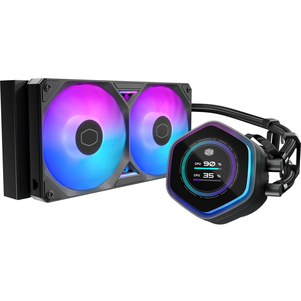Cooler Master MasterLiquid 240 Atmos II LCD ARGB Refroidissement par eau (Noir)