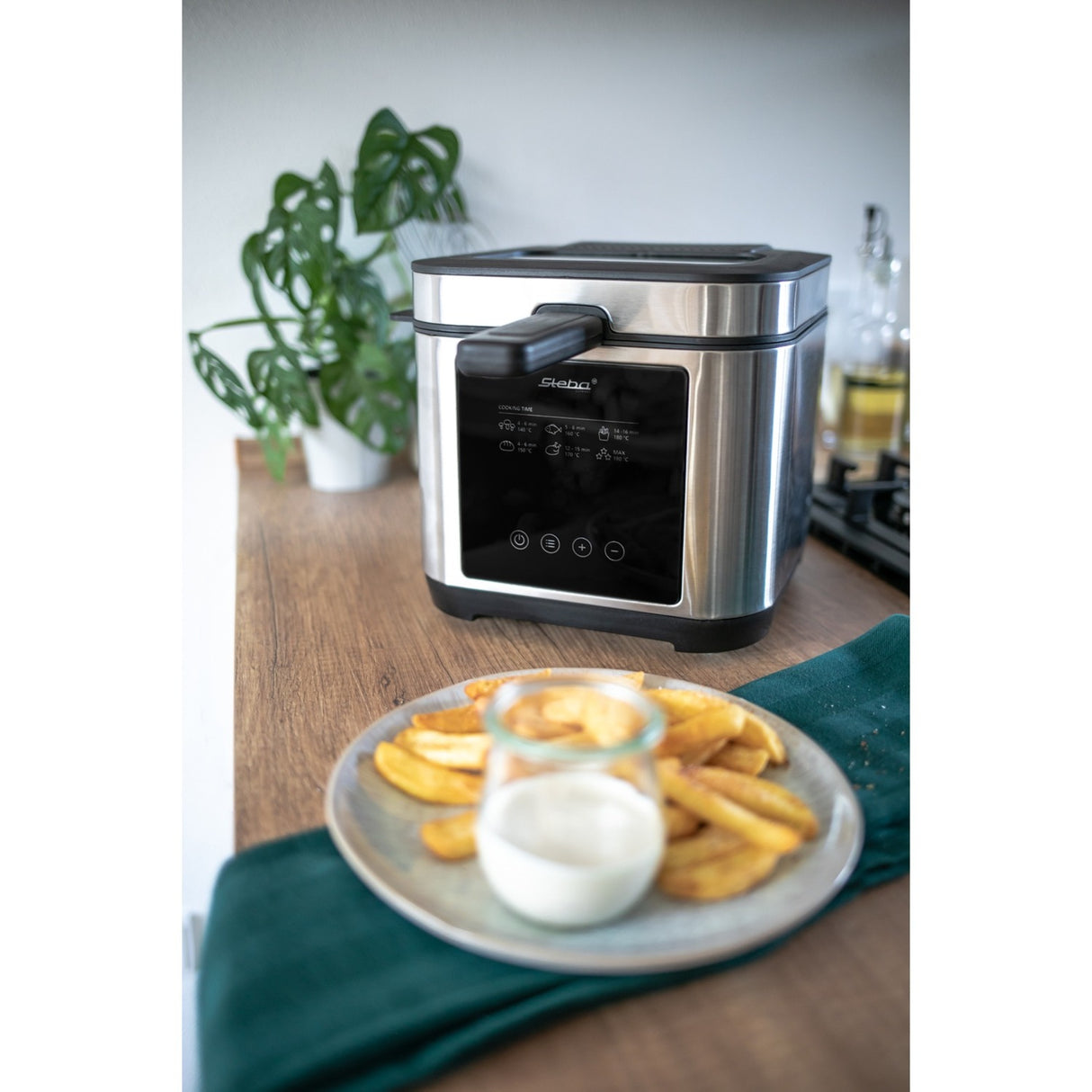 Friteuse Steba df 150 (acier inoxydable noir, 2,5 litres)