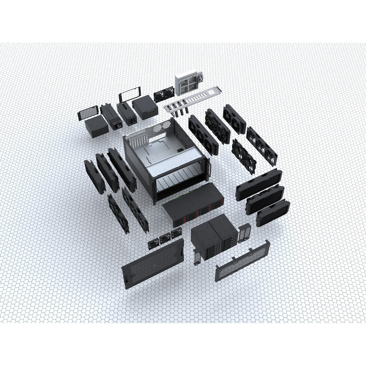 Silverstone rm61-312, rack, boîtier de serveur (noir | 6u)