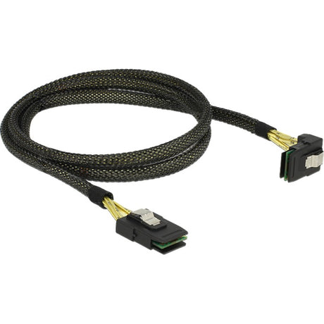 Delock mini sas sff-8087 > mini sas sff-8087 coudé, câble 1 m (noir, 83642)