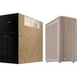Asus proart pa401 wood edition - mesh panel midi tower behuizing (beige houtkleur | 2x usb-a | 1x usb-c)