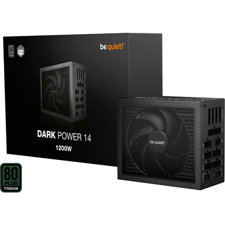 Soyez silencieux! alimentation modulaire dark power 14 de 1 200 watts (noir, 2x 12v-2x6, 4x pcie)