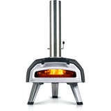Four à pizza multi-combustible Ooni karu 2 (acier inoxydable noir, pizza 12'', bois, charbon de bois et gaz)