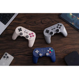 Manette de jeu Bluetooth 8bitdo pro 3 (gris clair rouge, switch 1 2, PC, Android, USB Bluetooth 2,4 GHz)
